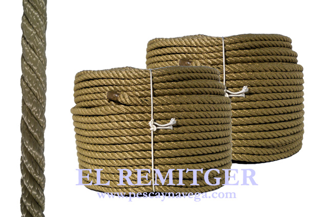 POLYPROPYLENE WIRED ROPE BROWN