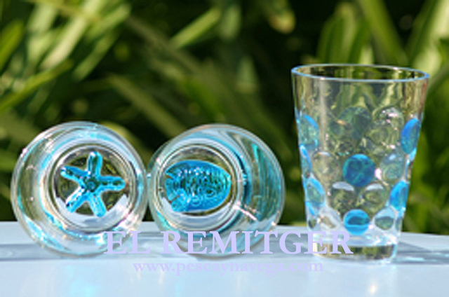 PILE GLASSES WITH MOTIFS